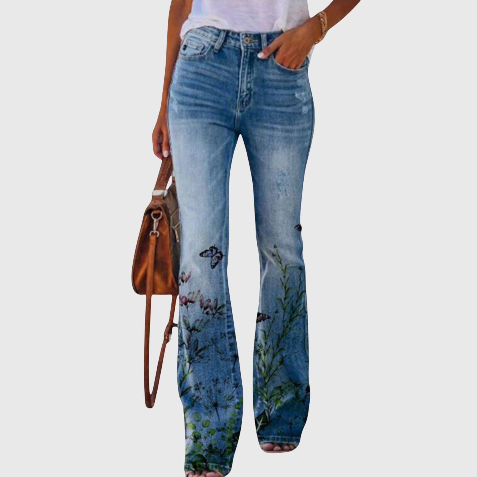 Spodnie w kwiaty
