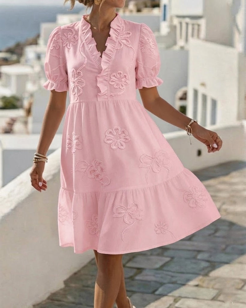Sophie | Ruffle Midi Dress