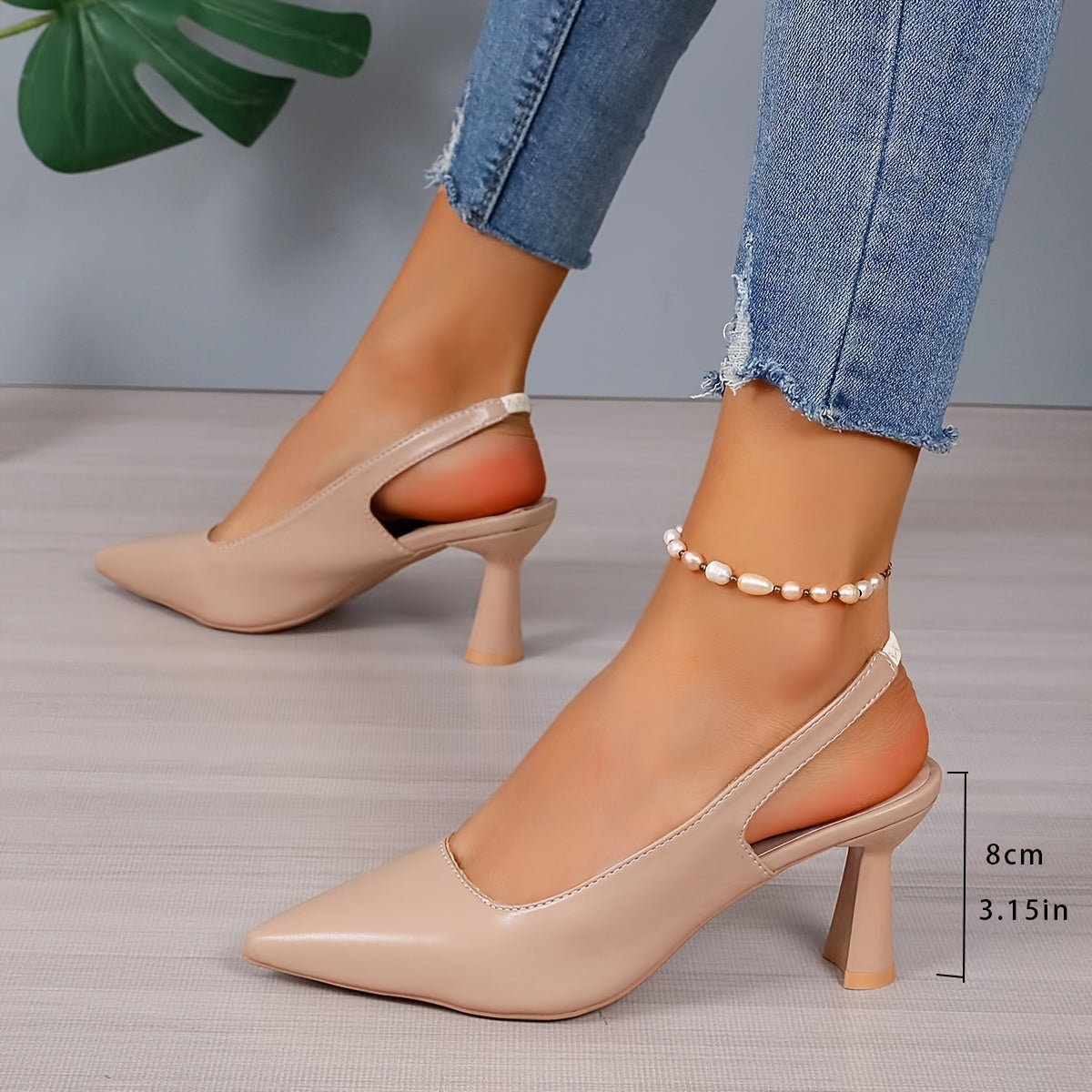 Sophia | Eleganckie szpilki z paskiem na pięcie