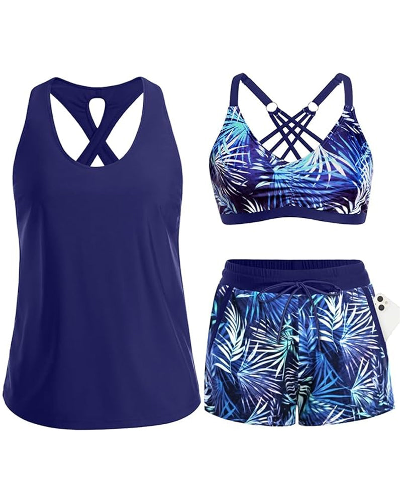 Mauren | Three-Piece Bikini & Cover-Up Set