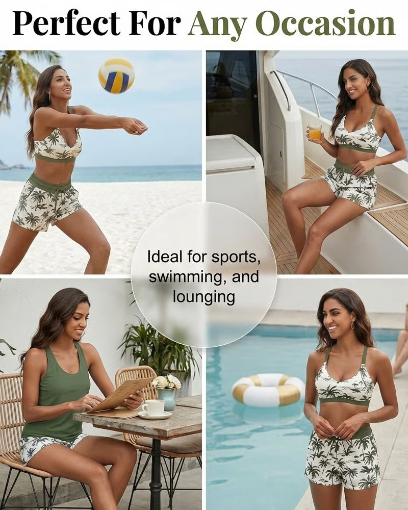 Mauren | Three-Piece Bikini & Cover-Up Set