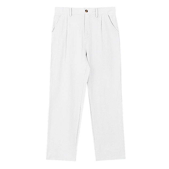 NICCO | PANTALONI DI LINO A GAMBA LARGA