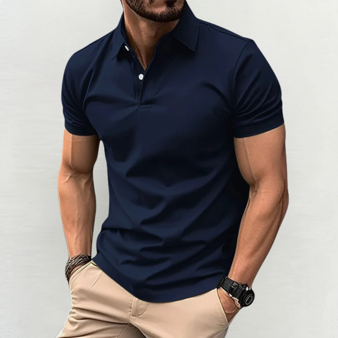 ENZO – PONADCZASOWA BAWEŁNIANA KOSZULKA POLO PREMIUM