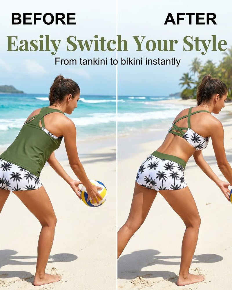 Mauren | Three-Piece Bikini & Cover-Up Set