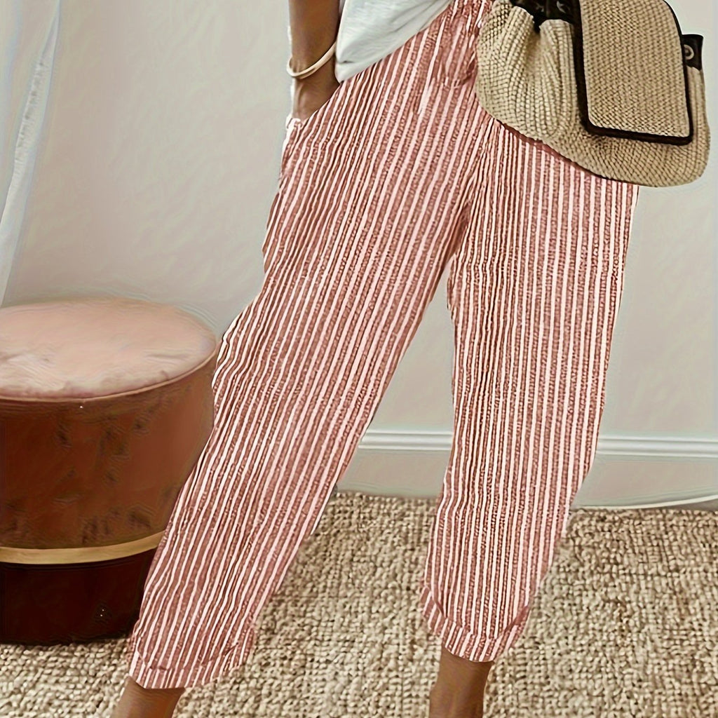 Aaliyah | Striped Casual Pants