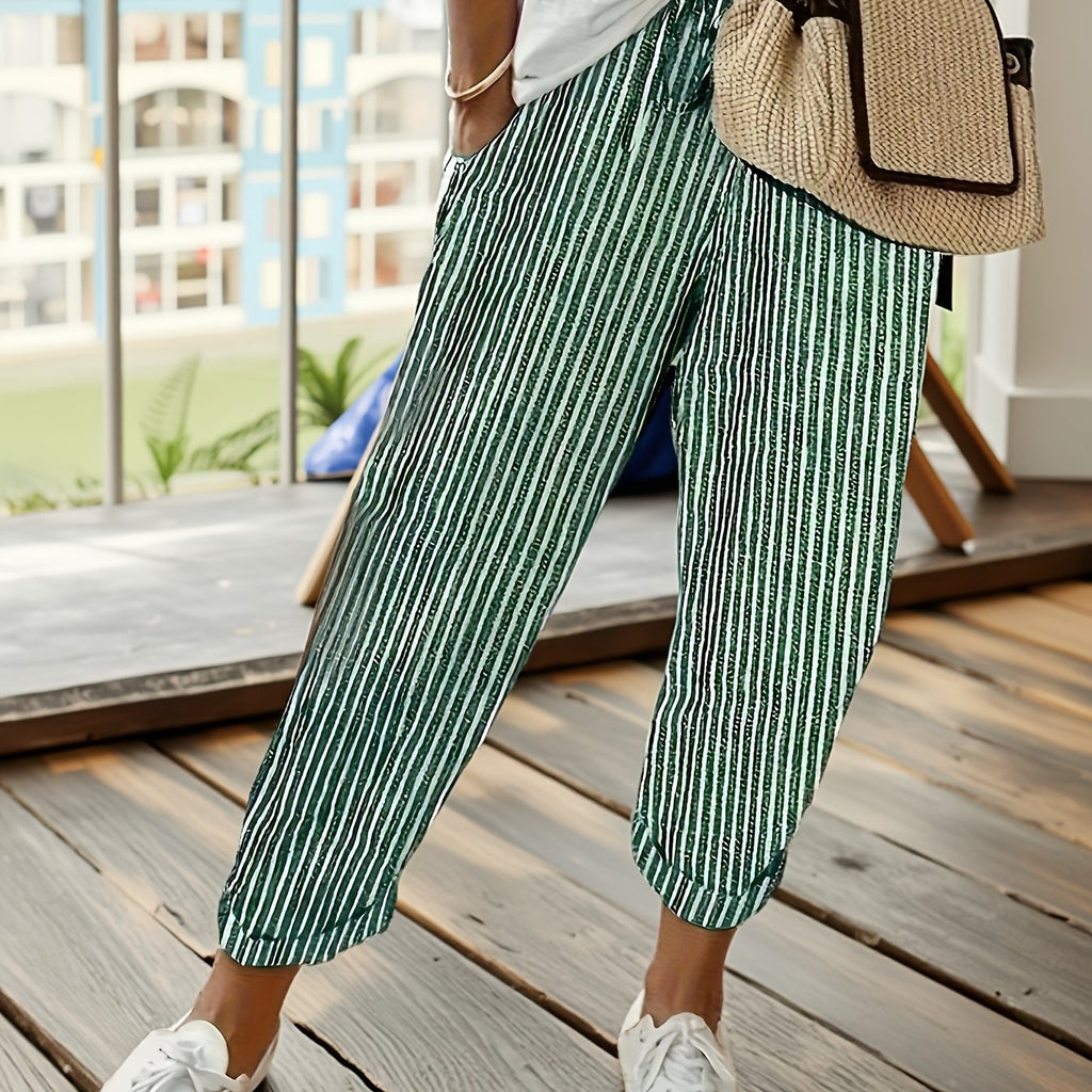 Aaliyah | Striped Casual Pants