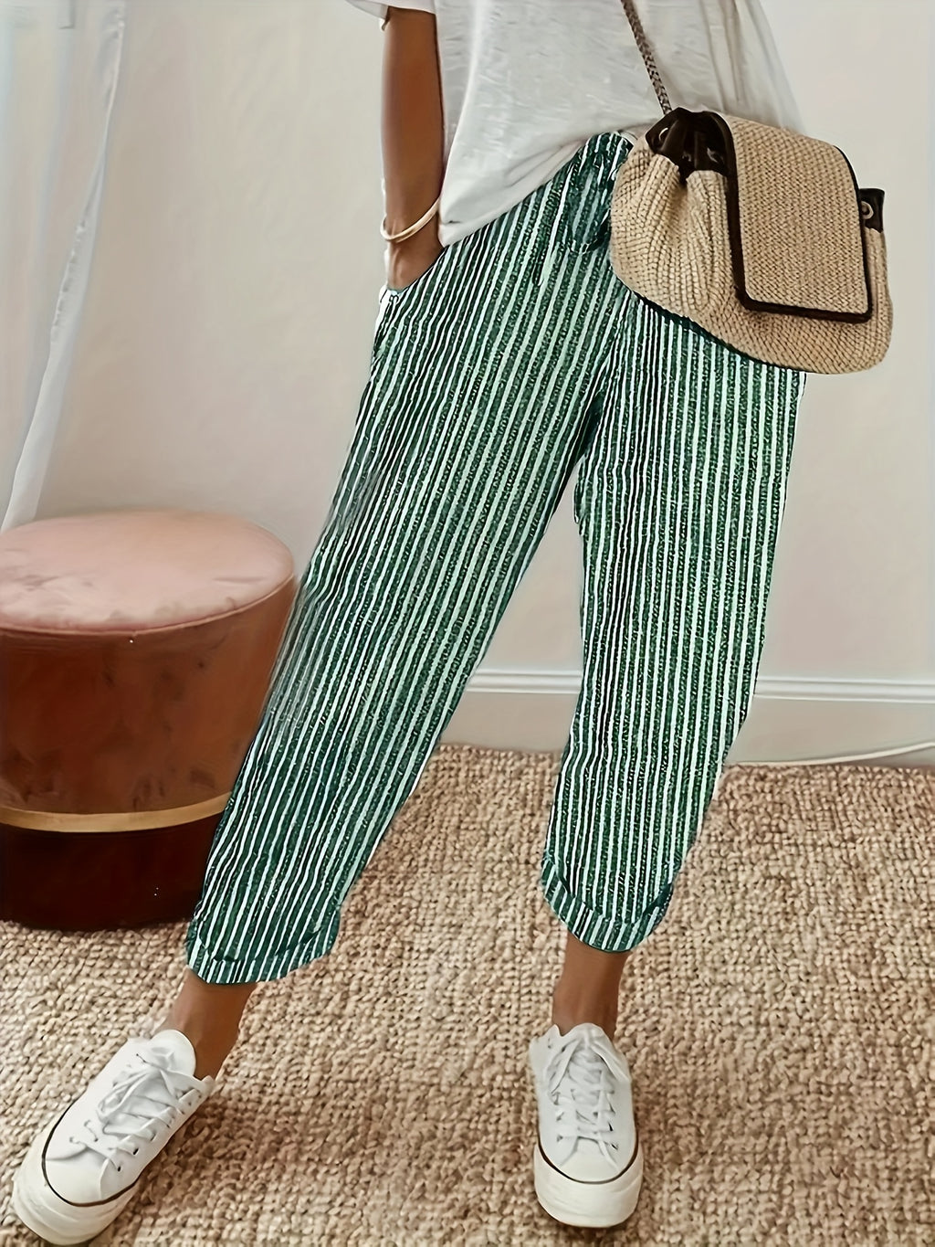 Aaliyah | Striped Casual Pants