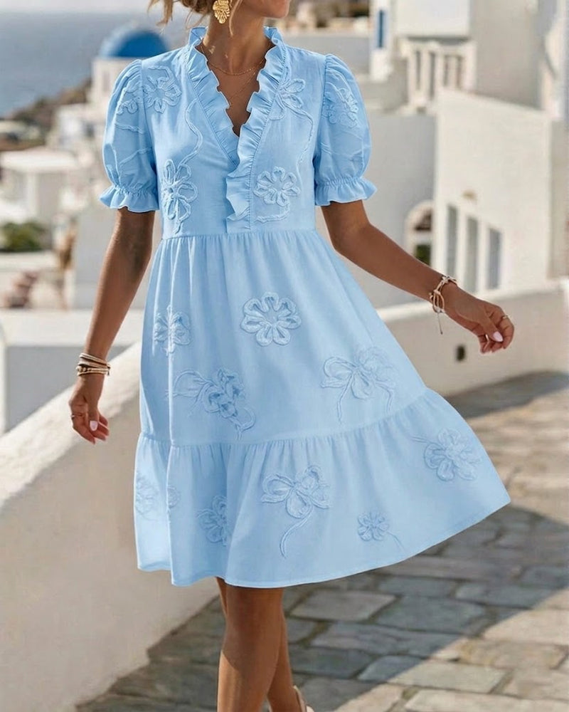 Sophie | Ruffle Midi Dress