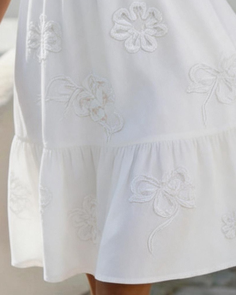 Sophie | Ruffle Midi Dress