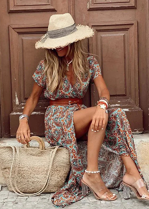 Monika | Zwiewna maxi sukienka boho