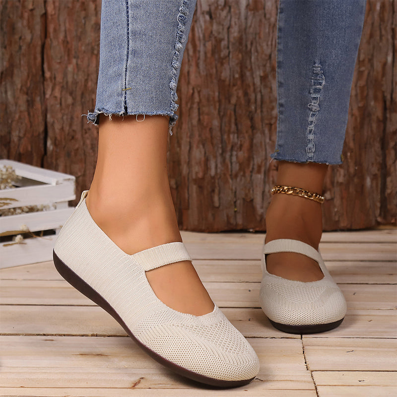 Nadia - Breathable Knit Flats