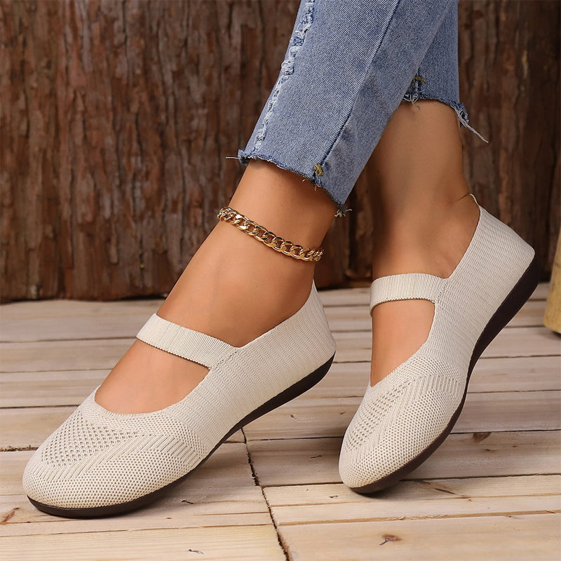Nadia - Breathable Knit Flats