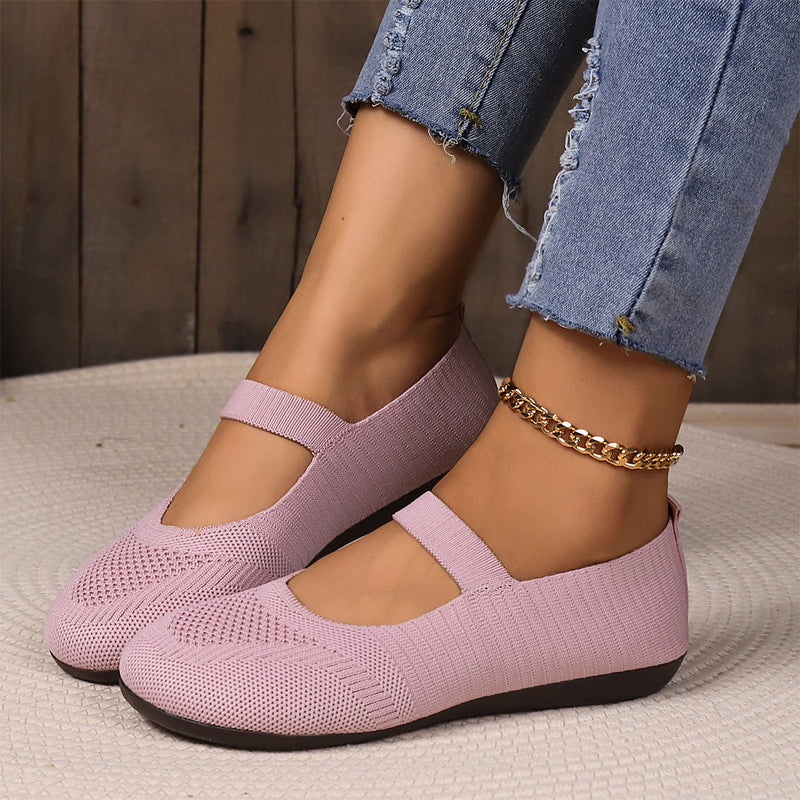 Nadia - Breathable Knit Flats