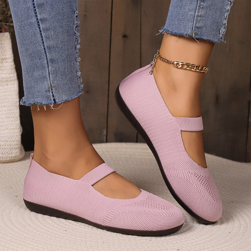 Nadia - Breathable Knit Flats