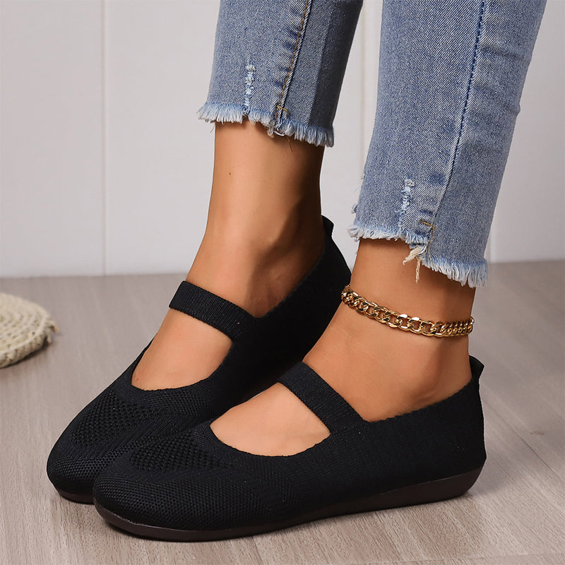 Nadia - Breathable Knit Flats