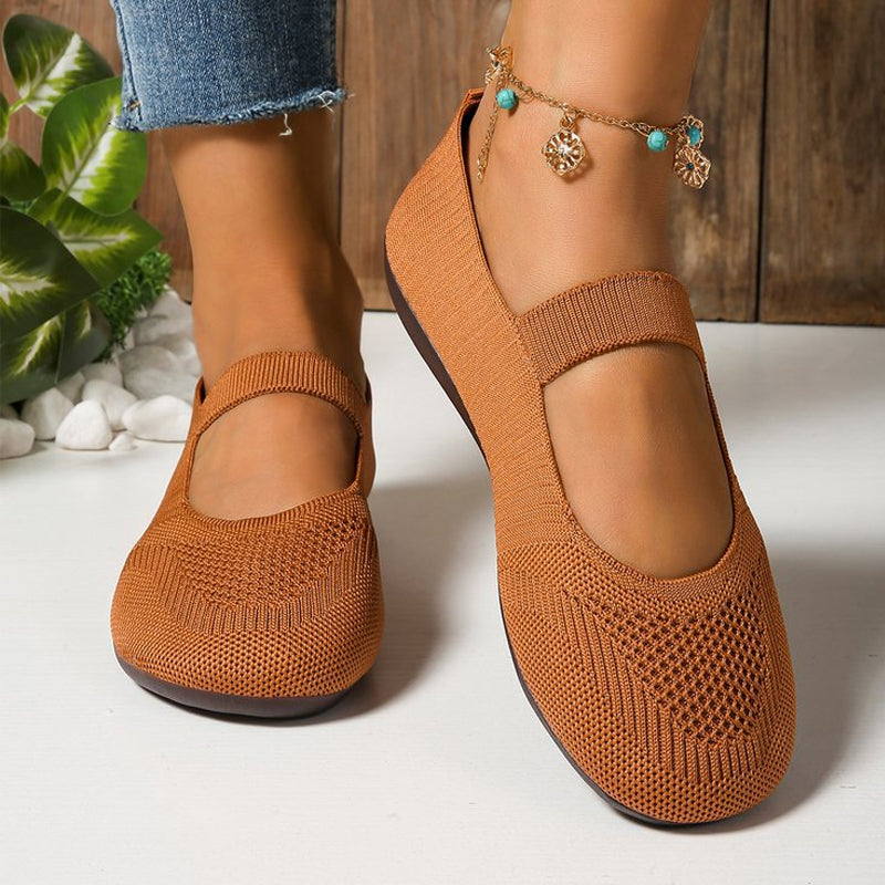 Nadia - Breathable Knit Flats