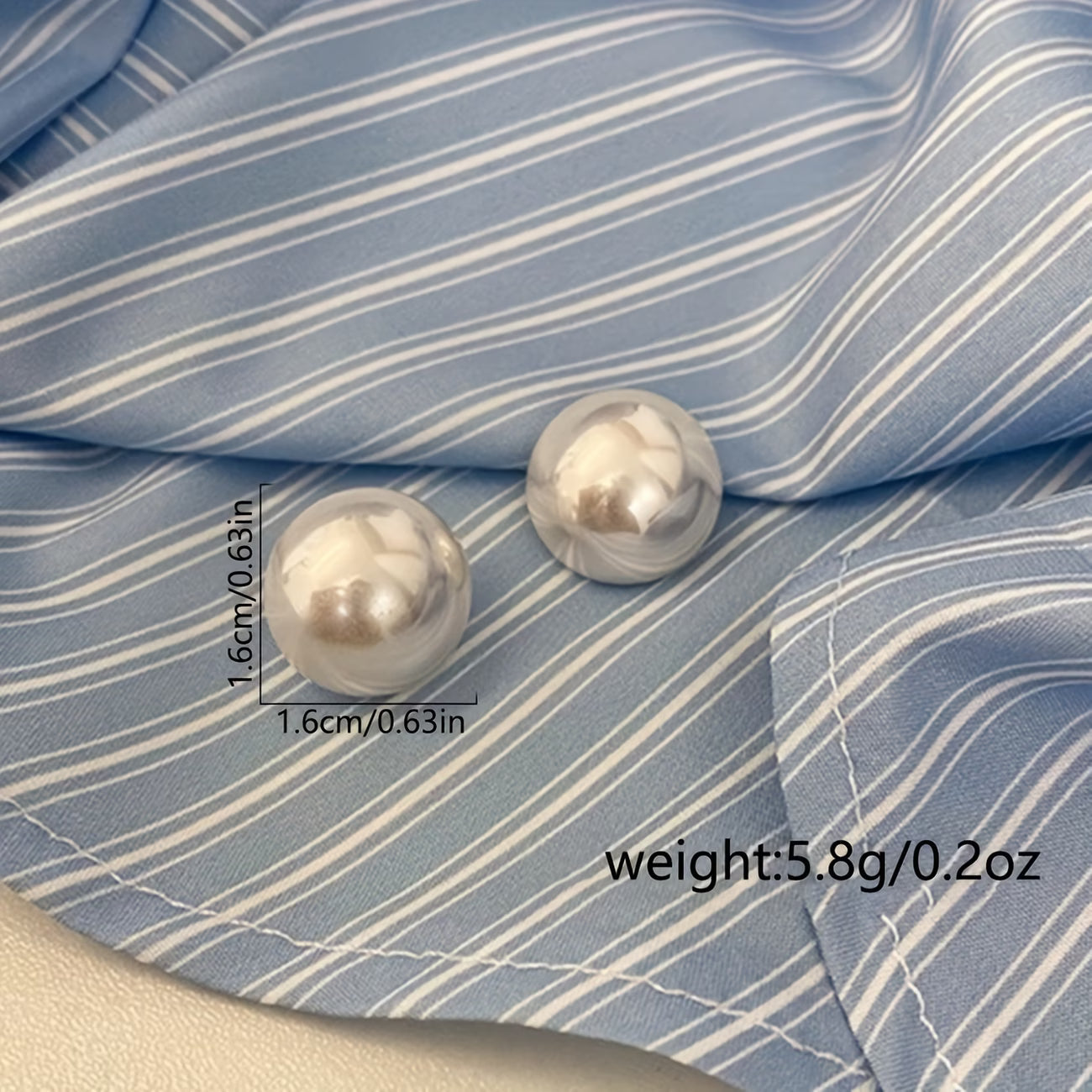 Kolczyki sztyfty Statement Pearl